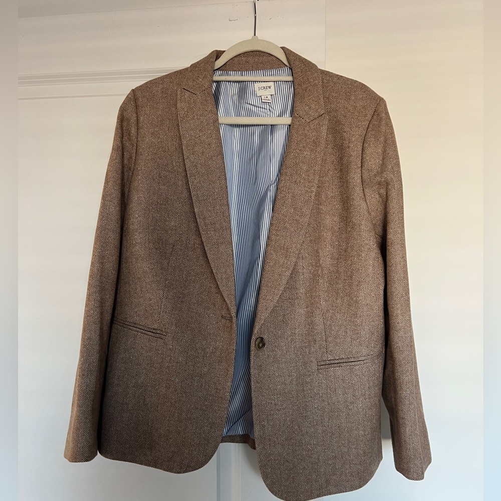 Jcrew Herringbone wool-blend Holland Blazer